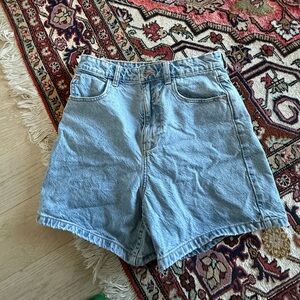 Zara Light Blue Jean Shorts